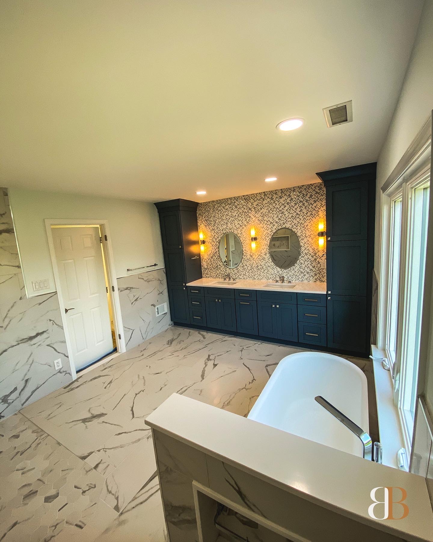Contemporary bathroom remodel in Doylestown by B&B Associates Creations — photo 5